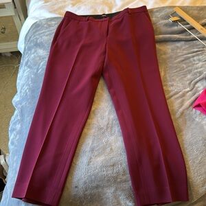 Theory Burgundy Red Pants